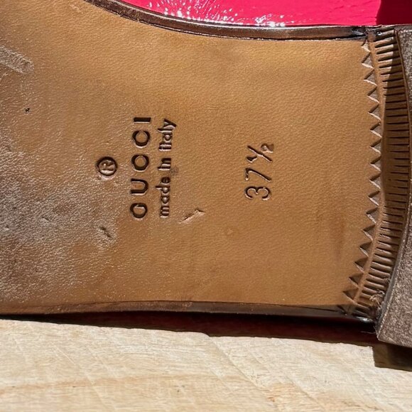 Gucci Shocking Pink Patent Leather Horsebit 1953 Loafers - Picture 10 of 13